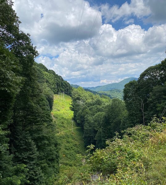 Crystal skies along the trail.