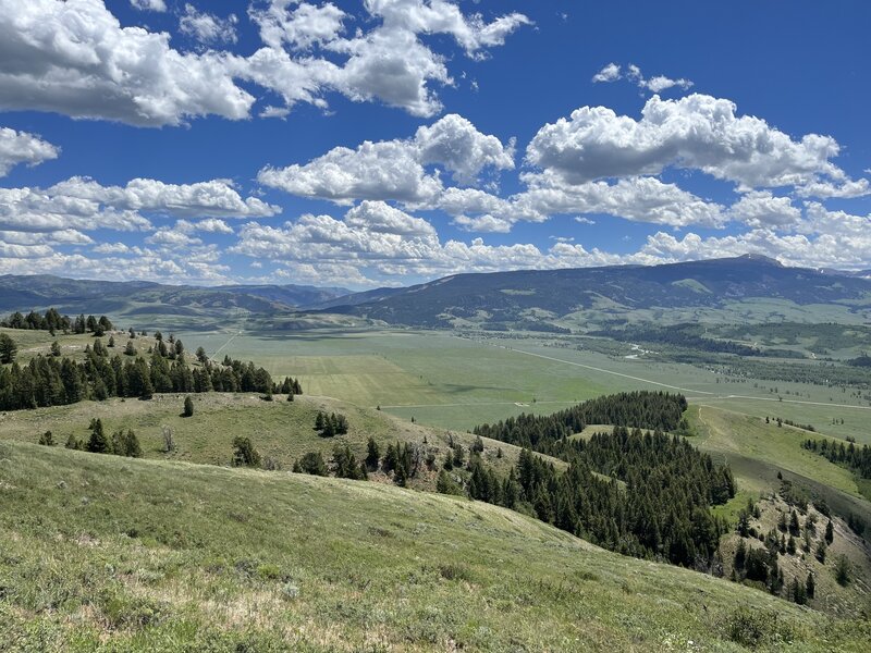 Looking towards Mormon Row from the Blacktail Butte trail.