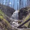 Forum Falls.  Wall Creek drops down Forum Falls near its source- Forum Lake.