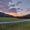 Day break at a Lynx Creek campig area.