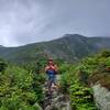 Finally reached the alpine zone, this trail was pretty relentless! These are pretty long miles but keep in mind I also hiked this trail in the middle of a hail/thunderstorm. We had to turn around with only 1000 feet to the summit, but we're coming back!