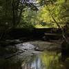 Old granite dam along Bartlett Brook.