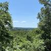 View of white water lake from trail.