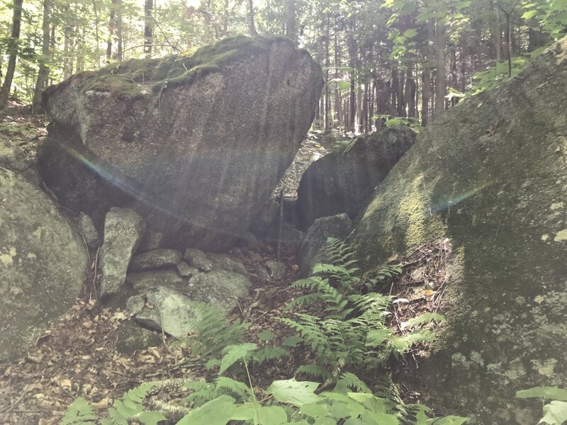 Cracked Rock Cave along the North Ponds Trail.