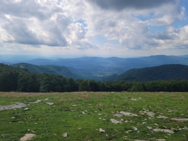 At the top of the trail.