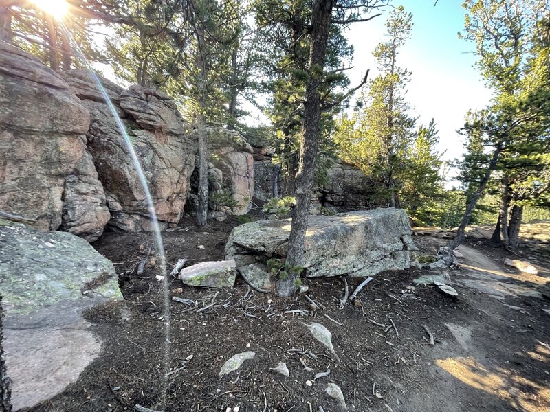 Cook Rock formations on the Rusty Buckle Trail.