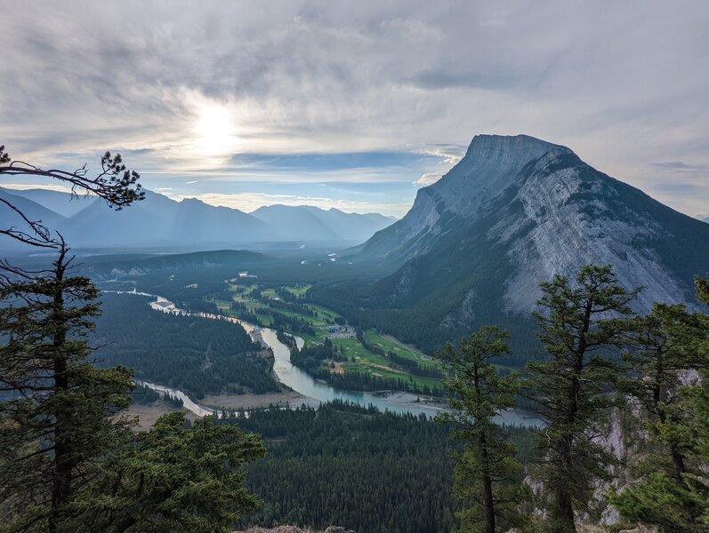 View on the Tunnel Mountain Trail away from Banff.