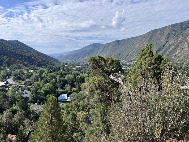 View from halfway up the trail.