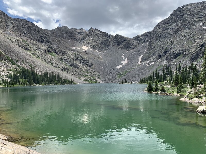 Mystic lake on a summer day.