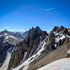 View from the saddle at Lavender Col. in mid-May.