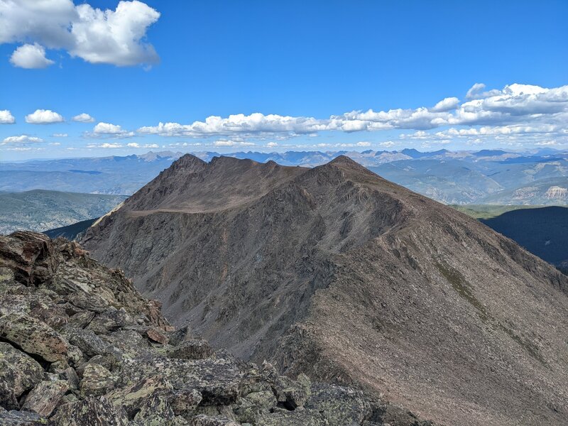 Looking ahead from Halo Ridge.