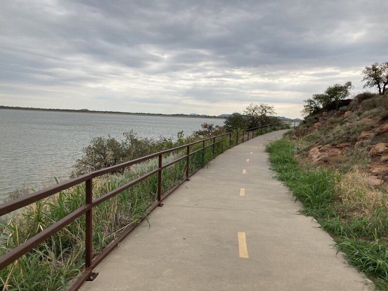 Lake view from trail.