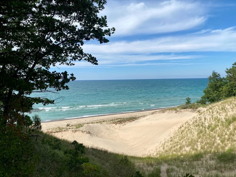 View of Lake Michigan on Trail 9.