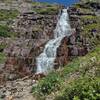 The waterfall that feeds Lake Ellen Wilson is fed by snows on the slopes of Mount Jackson.  All headwaters of Lincoln Creek.