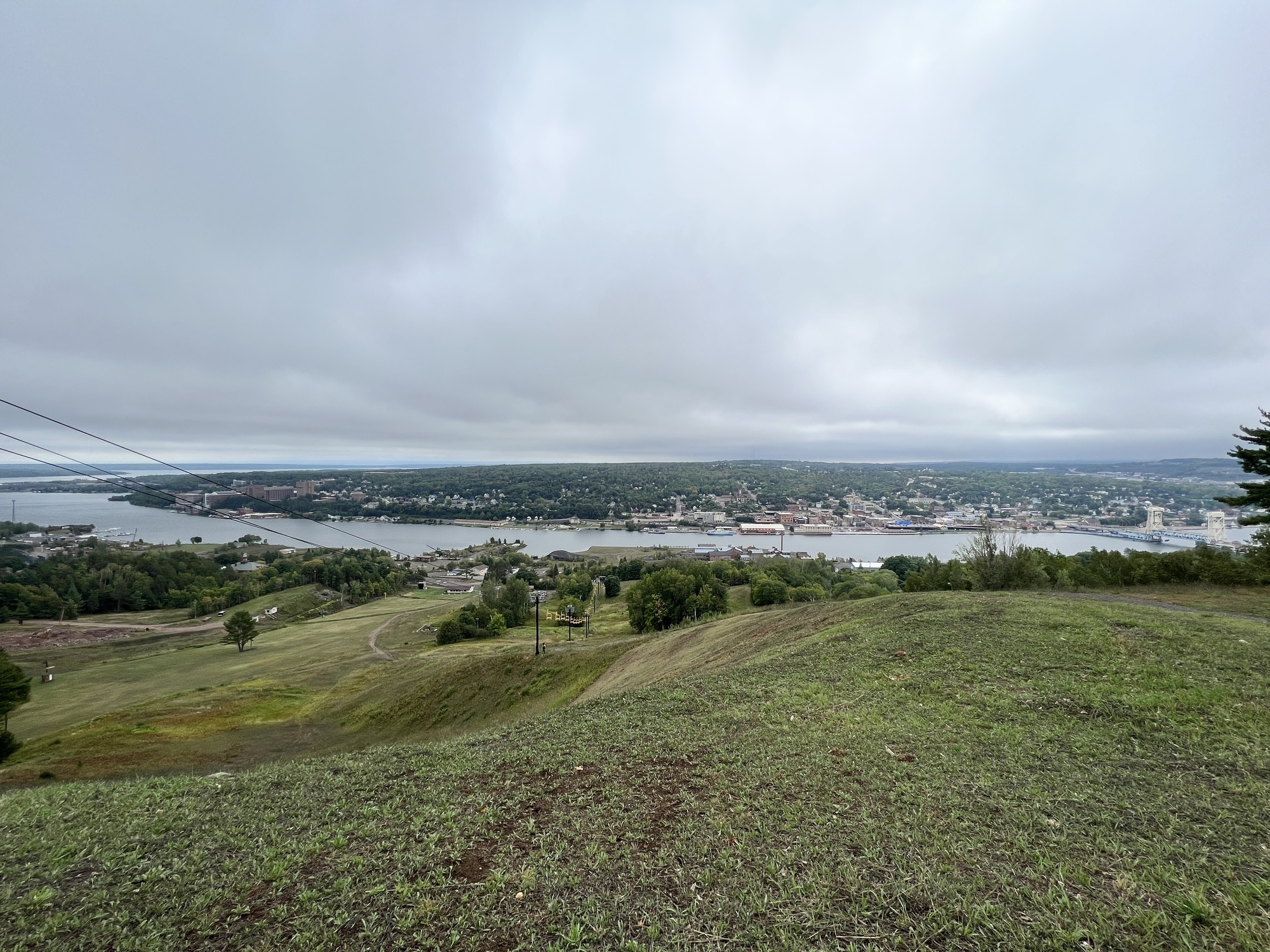 Mount Riopley View of Houghton over Mont Ripley Ski Hill.