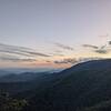 View from the Baxton Cliff overlook around sunset