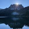 Last rays over Little Cougar Lake.