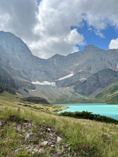 Cracker lake - photobombed by a grouse