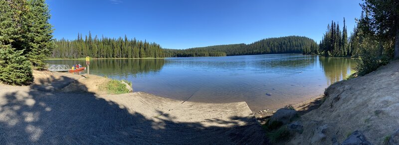 Panoramic from the boat ramp.