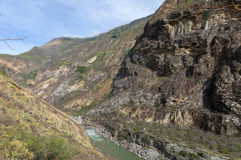 Rio Apurimac from the ascent to Santa Rosa.
