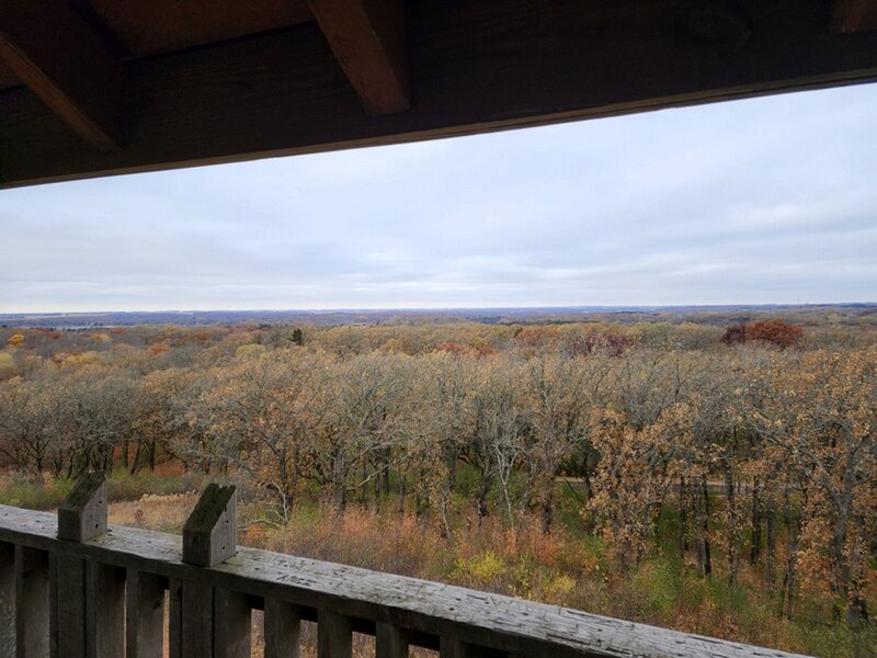 The view west from the observation tower on Mount Tom.