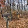 Little Rocky Row TrailHead from the top at the Appalachian Trail Intersection.