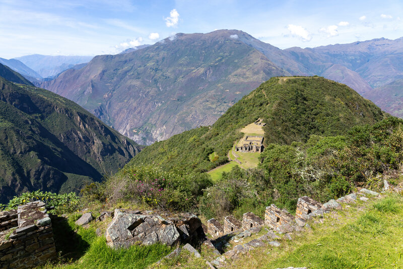 Main Plaza of Choquequirao from above.