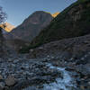 Rio Blanco shortly after sunrise.