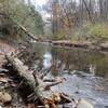 Crossing point of Jack's River on Jack's River Trail, Cohutta Wilderness.