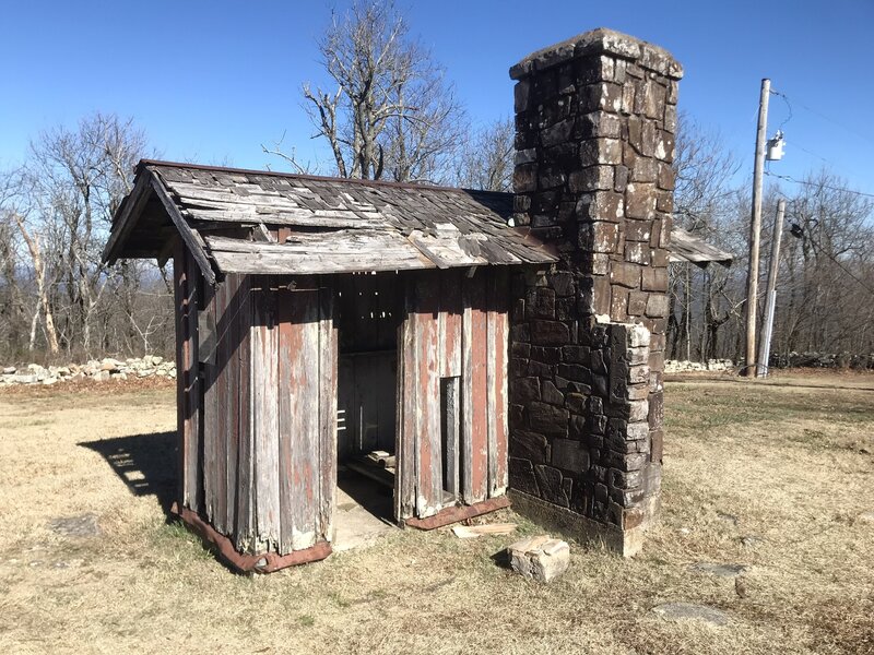 The old outhouse.