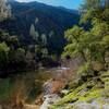 South Fork of the Merced River on the Hite's Cove Trail upstream of "swirly-stripped rock."