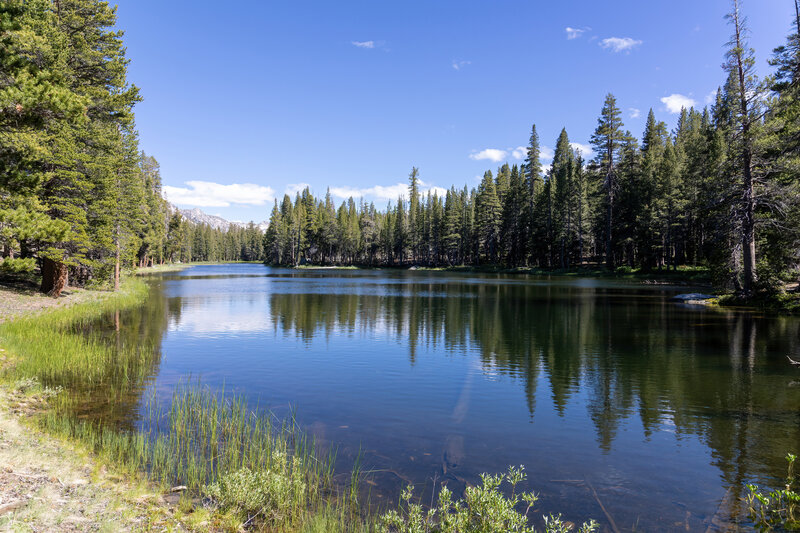 Upper Long Lake from its north shore.