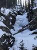 Browns Creek Falls in winter