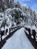 The flume on a winter day after snowfall