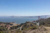 San Francisco and the Golden Gate Bridge from SCA Trail.