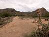 Looking up Mesquite  Canyon trail, straight ahead. This trail junction/sign is a mere 400' from the trailhead.