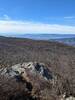 Looking west from the summit of Bearfence Mountain.  Massanutten mountain in the distance.