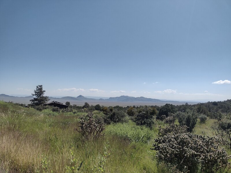 View of the valley at the base of Jordan Canyon.