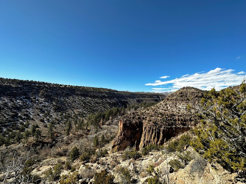 The view from above the canyon on the Frey Trail.