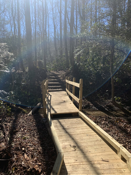 Foot bridge on the Equestrian Trail.