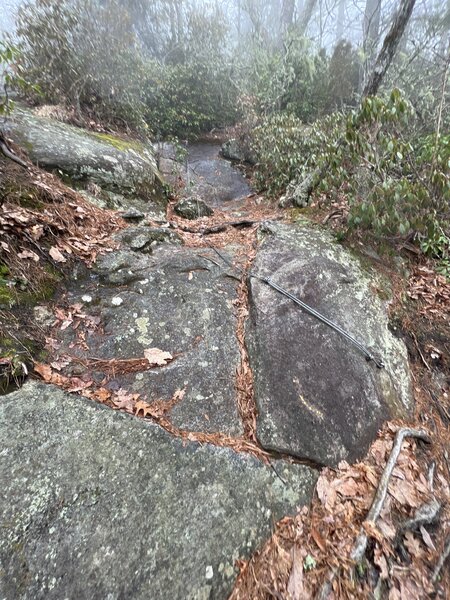 One of the rock scramble Section on the Rock Mountain Trail.