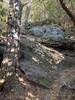 Rock scramble on Chimney Top Trail.