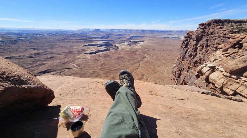 Lunch at Green River Overlook