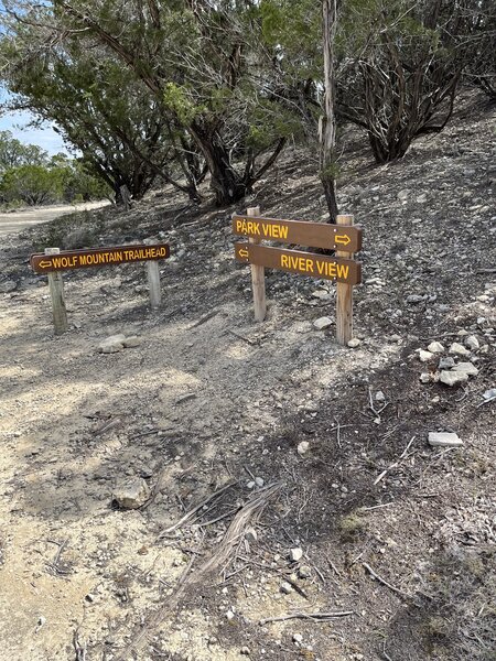 Begin loop trail, either way