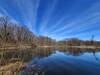 The lake north of the causeway on the Big Woods Trail.