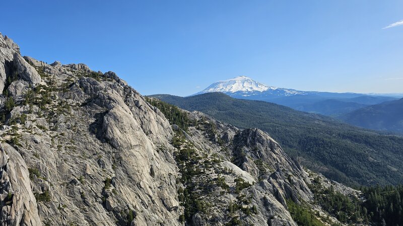 View of Mt Shasta from the area at the end of the trail.