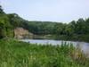 Cliffs along the Big Sioux River visible from the north end of the River View Loop Trail.