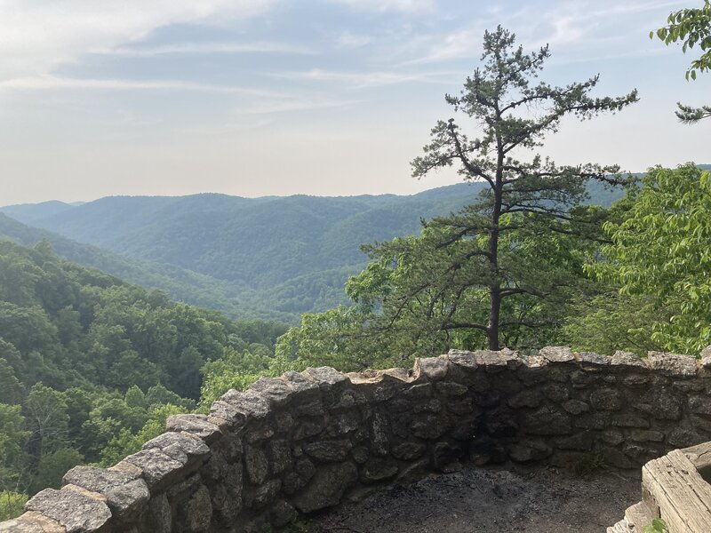 View from the top of  the falls