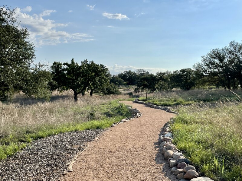 The half-mile trail of Live Oak Loop.