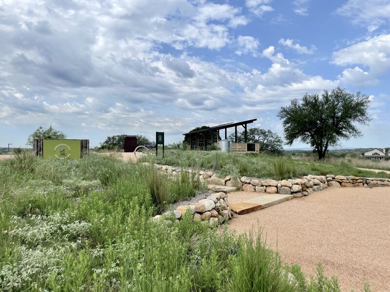 The wildlife observation deck at Horseshoe Bay Nature Park.